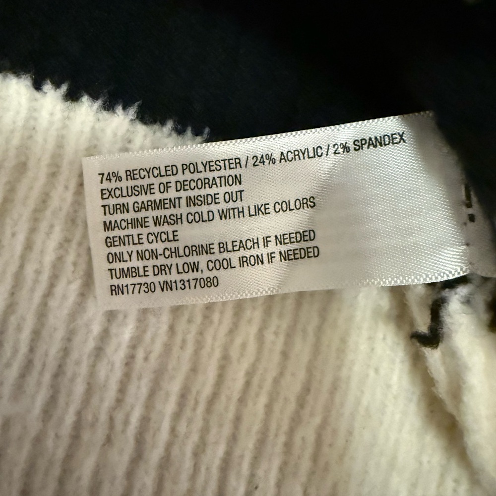A New Day Striped Black and White Women's Sweater size small - Picture 8 of 8